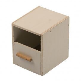 Nest box finch 1/2 open 10,5x12x13cm