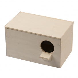 wooden horizontal nest box 25cmx15cmx15cm