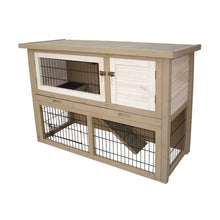 Load image into Gallery viewer, Woodland rabbit hutch cotton cottage
